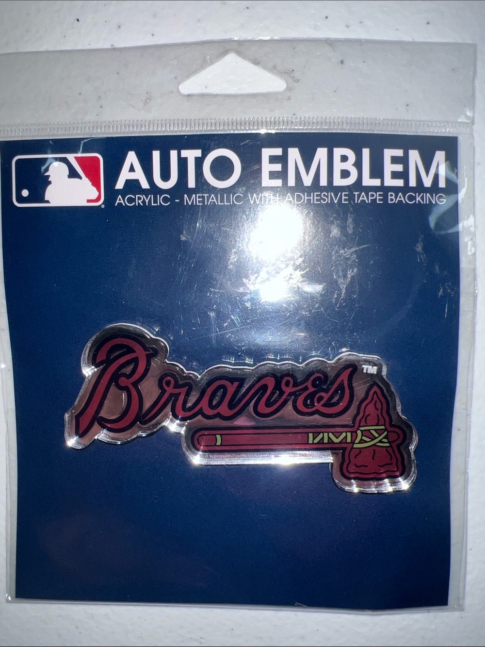 MLB Atlanta Braves Acrylic Auto Emblem